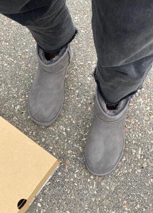 Ugg mini grey metallic 🆕 шикарные женские угги🆕 купить наложенный платёж5 фото