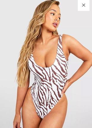 Купальник плюс сайз от бренда boohoo plus size