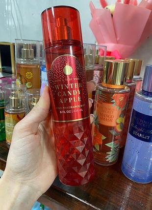 Спрей winter candy apple bath and body works