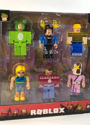Набор фигурок роблокс/roblox два вида по 6-персонажей.