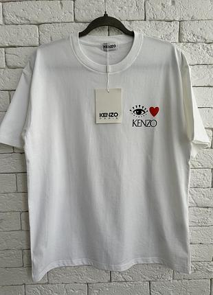 Футболка білого кольору kenz
