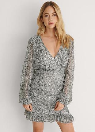 Платье шифоновое na-kd s леопардовое (12346787)