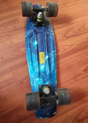 Скейт penny board з ілюмінацією підсвітка колес