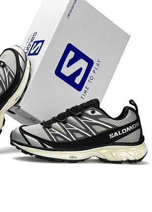 Мужские кроссовки salomon xt-6 expanse black grey PAPAYA-B