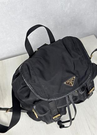 Нейлоновый рюкзак prada, номерной9 фото