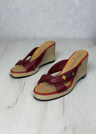 Кожаные сабо louis vuitton, 36-37 р