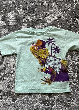 Футболка для хлопчика 104см next, футболка з хамелеоном