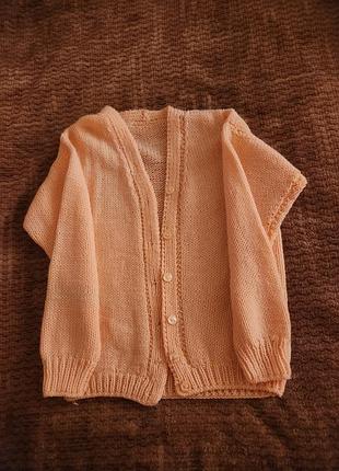 Кофта кардинан персикова