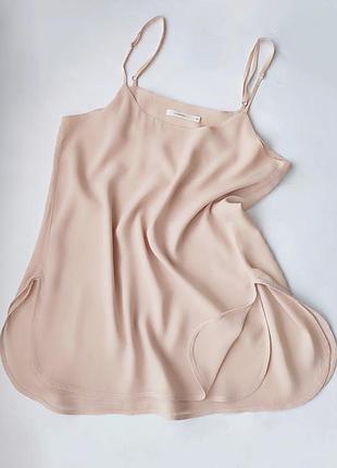 Шелковая базовая майка топ на бретельках премиум бренда lis lareida