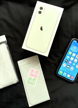 Сша. apple iphone айфон 11 на 128 gb + подарок белый телефон оригинал