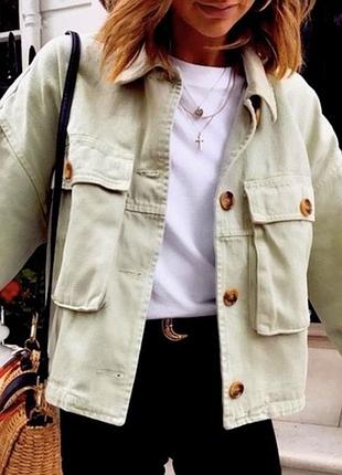 Укорочений пиджак zara оверсайз