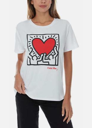Футболка keith haring, размер l / xl, оригинал, официальный логотип