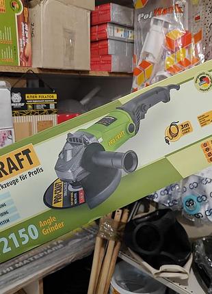 Кутошліфувальна машина procraft pw2150 180 мм