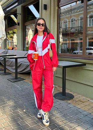 Спортивний костюм з плащівки - штани та кофта на молнії. костюм плащевка