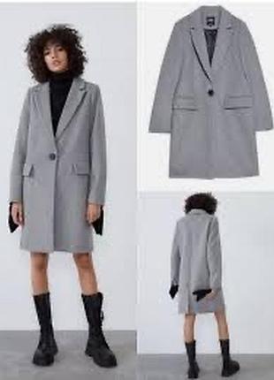Пальто zara шерсть