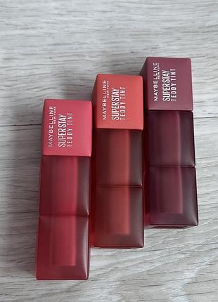 Maybelline new york superstay teddy tint стойкая матовая помада-тент для губ