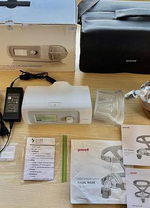 Новий автоматичний сіпап апарат yuwell yh-450, біпап, швл, ивл, cpap