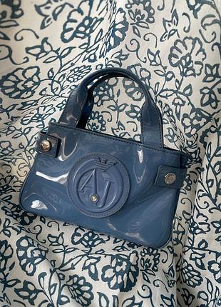 Маленькая голубая сумочка georgio armani