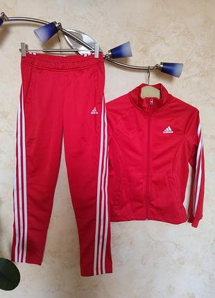 Красивый оригинальный спортивный костюм эластик adidas