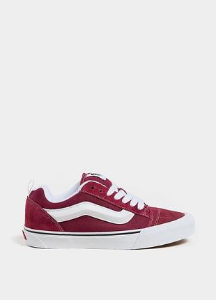 Оригінальні жіночі кеди vans Blanc / кеди бордового кольору