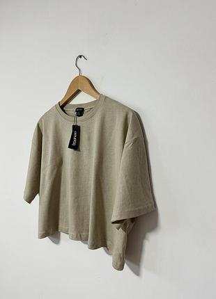 Новая базовая котоновая футболка boohoo🌿