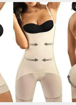 Комбидресс m/l slim shapewear телесный и другие s-xxxl, профессиональное корректирующее женское белье