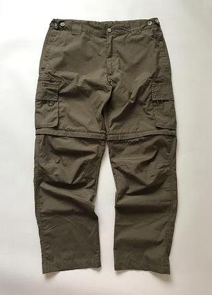 Шикарнi каргого штани, трансформери regatta кольору хакi, розмір l - xl