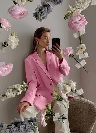 Оверсайз піджак на підкладці 4 кольори