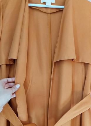 Легкий гірчичний плащ h&m 6