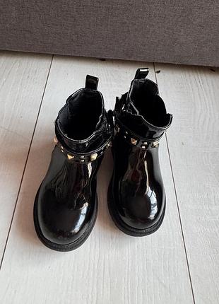 Лакированные ботинки; сапоги челси next черного цвета