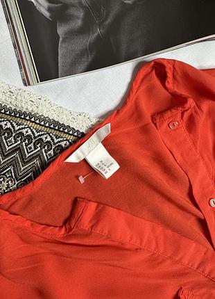 Сукня сорочка від h&m на ґудзиках льон 2