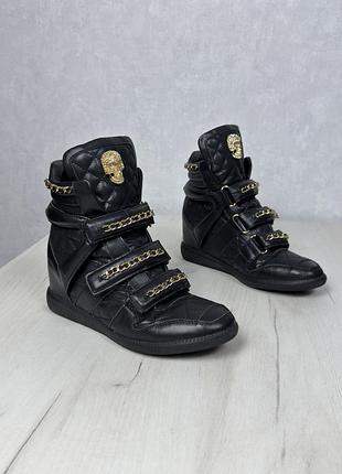 Шкіряні снікерси/кросівки philipp plein, 39 р