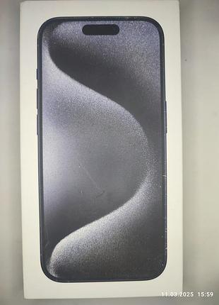 Коробка apple iphone 15 pro, blue titanium 512gb, a3102 mtva3zp/a