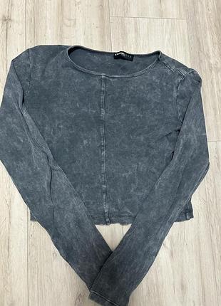 Лонгслив синий