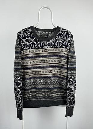 Свитер в узор all saints spitalfields