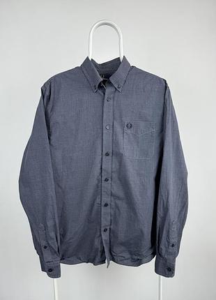 Рубашка с длинным рукавом в мелкую клетку fred perry