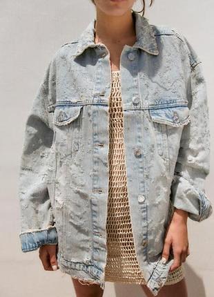 Джинсова куртка zara оригінал