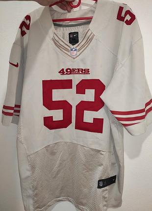 Спорт футбольна майка футболка  san francisco 49er nike (велика чоловіча) №52 willis.2 хл