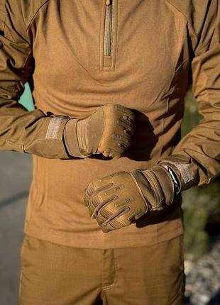 Тактические военные варежки койот