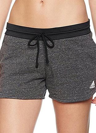 Шорты хлопковые на флисе adidas