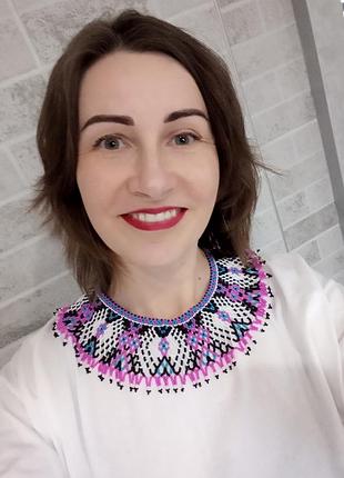 Силянка яскрава, рожево- синя 9