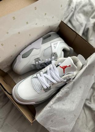 Кроссовки nike air jordan 4 retro “white areo”