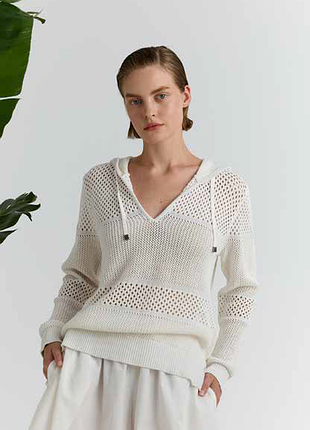 Пуловер с капюшоном marina v paris, франция