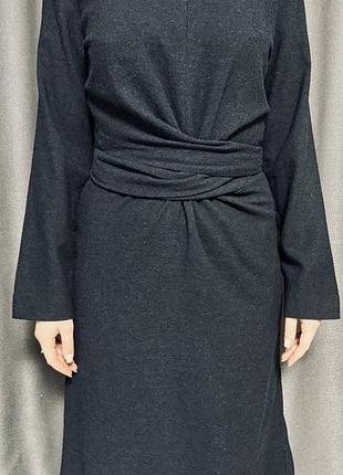 Платье миди с длинным рукавом romandere, m, италия