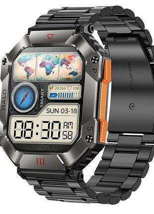 Умные смарт часы smart racer k+ steel с компасом