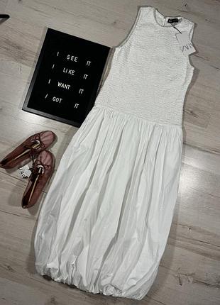 Поплінова сукня балон zara