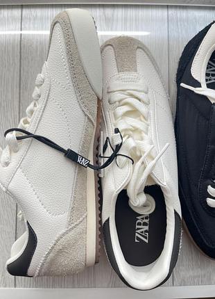 Кроси zara замша білі 36, 37, 38, 39р