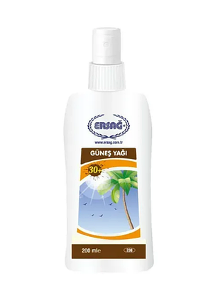 Масло для загара spf 30  ersag