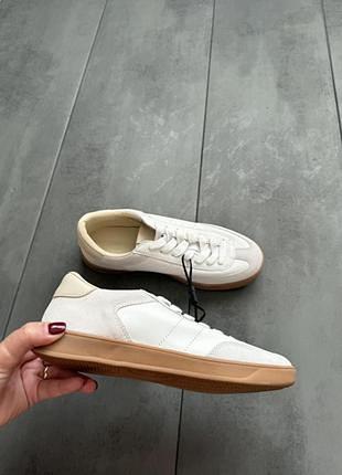 Zara кеди шкіряні 100% білі 37, 39р