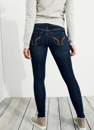 Джинси hollister super skinny темно-сині р. w25 l313 фото